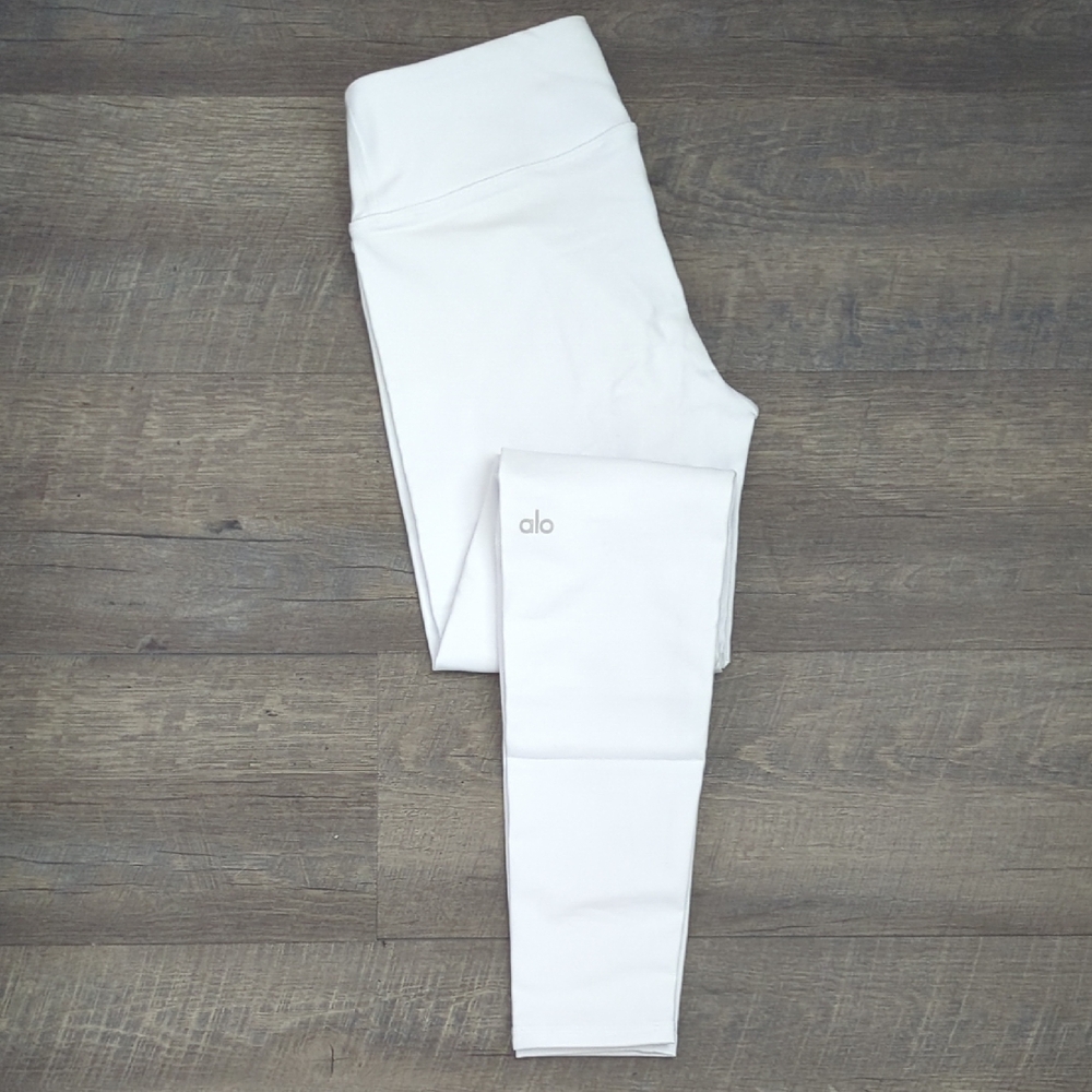 ALO Yoga Mid-Rise Active White Leggings
